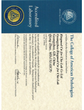 美国病理学家协会（CAP）证书