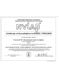 EMC美国NVLAP认证认可证书