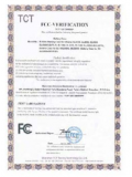 FCC证书样本