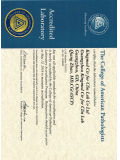 美国病理学家协会（CAP）证书...